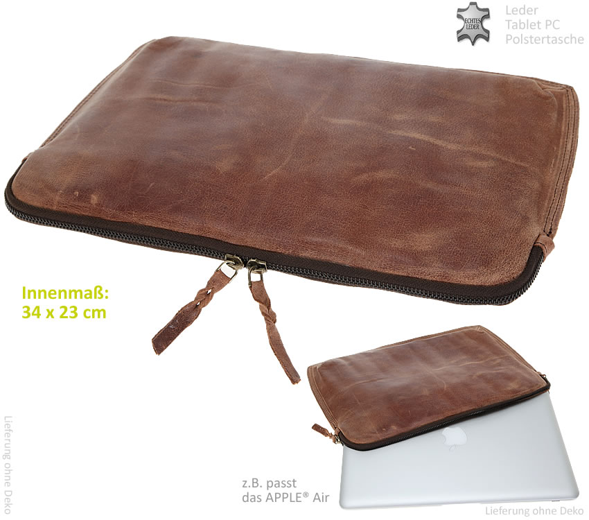 Notebook POLSTER SLEEVE Leder STYLE 10 13 15,6 Zoll Laptop Hülle